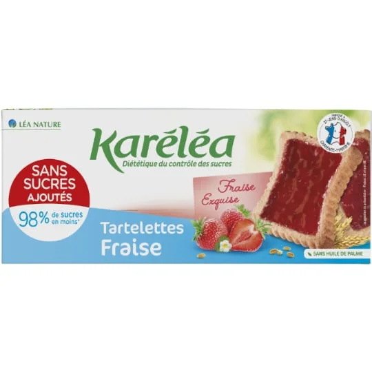 Tartelette fraise s/sucres ajoutés