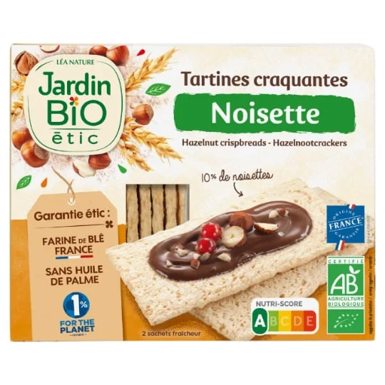 Tartines craquantes noisette Bio
