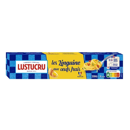 Pâtes linguine aux oeufs frais
