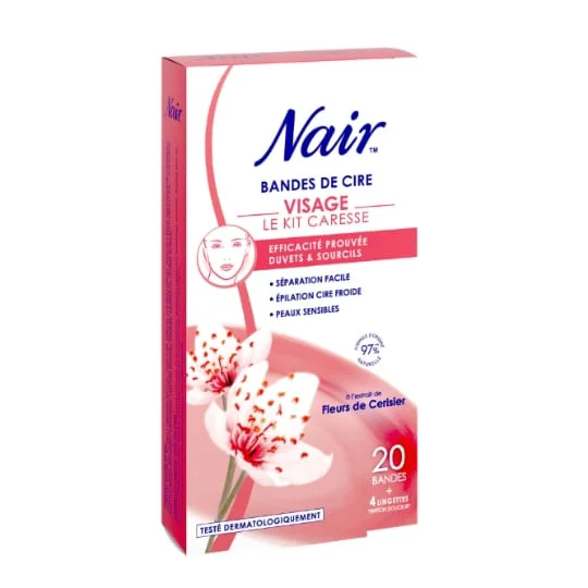Bande de Cire Visage à la Fleur de Cerisier