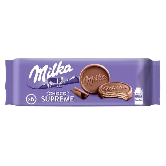 Biscuits gaufrettes enrobés au chocolat au lait Choco Suprême