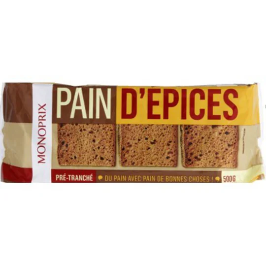 Pain d'épices pré-tranché
