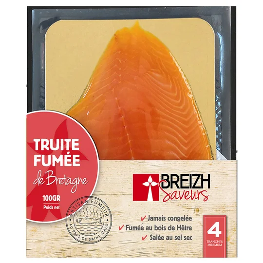 Truite fumée de Bretagne