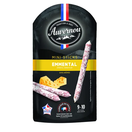 Saucisson Mini sticks emmental