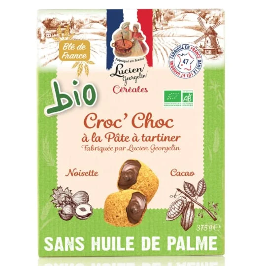 Céréales fourré à la pate de noisettes Bio