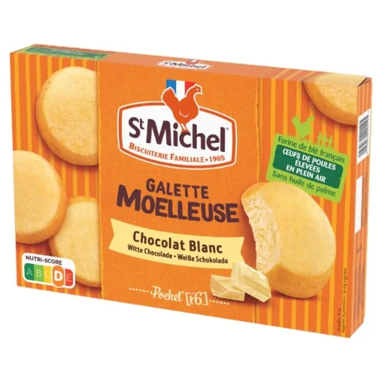 Gâteaux galettes moelleuses chocolat blanc
