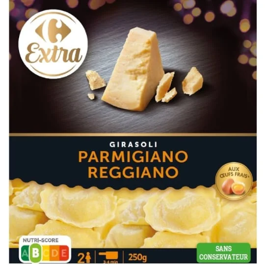 Pâtes fraîches Girasoli parmigiano reggiano