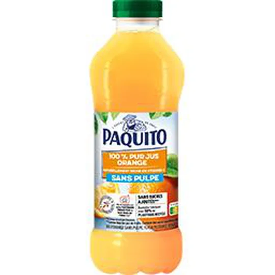 100% pur jus orange sans pulpe