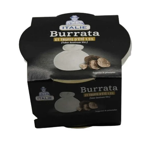Italie Burrata et Truffe d'été (Tuber Aestivum Vitt.) 1.5% aromatisée
