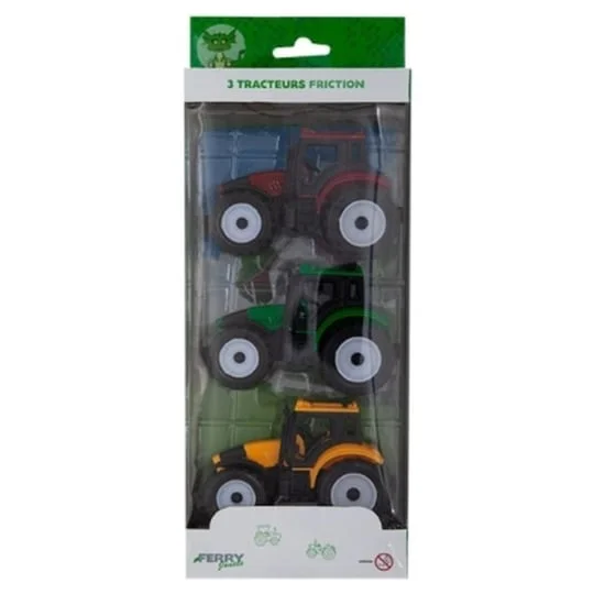 Jouet 3 Tracteurs A Friction