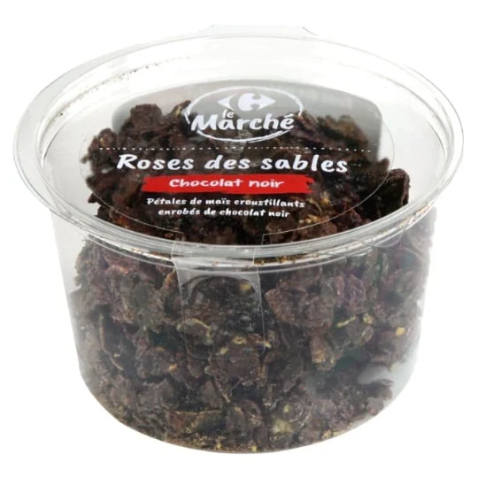 Biscuits roses des sables chocolat noir
