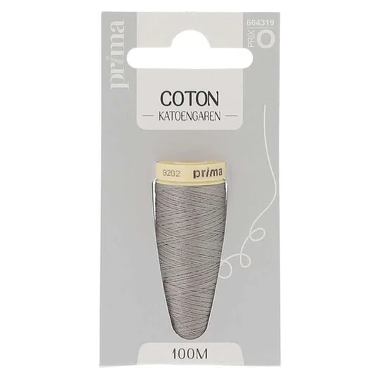 Fil Coton Moyen Gris 100m