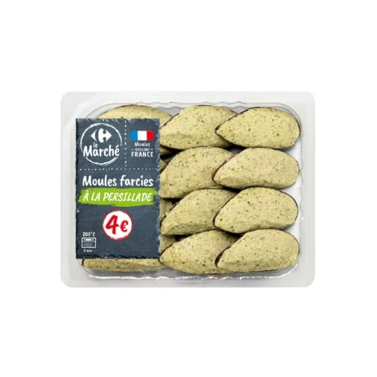Moules farcies à la persillade