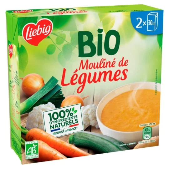 Soupe bio Mouliné de légumes