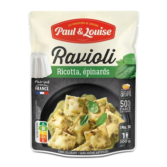 Ravioli ricotta épinards