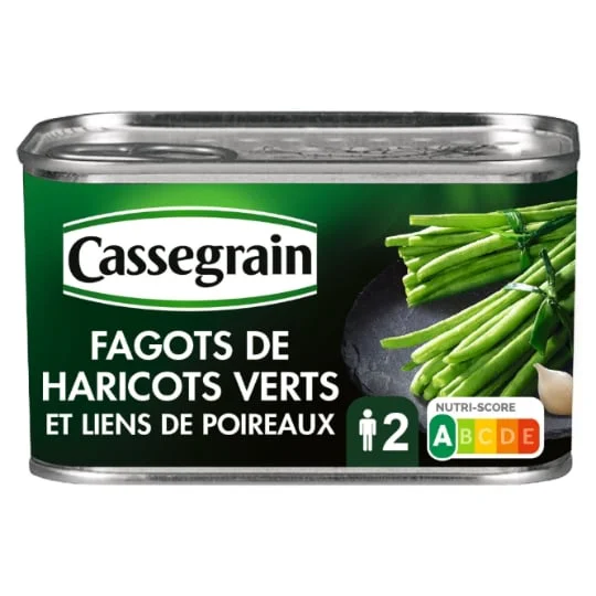 Fagots haricot vert et liens de poireaux