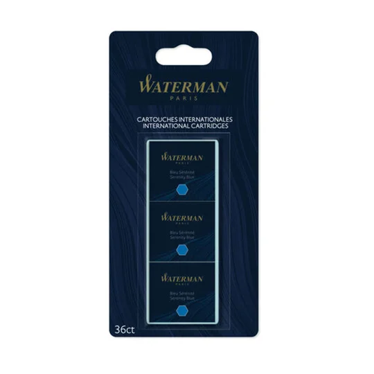 Cartouches Encre Bleue Courtes X36