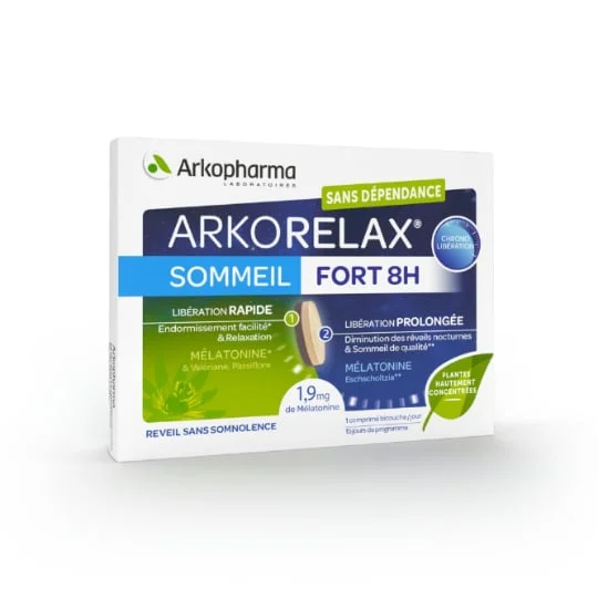 Complément alimentaire Arkorelax Sommeil fort 8h s/gluten