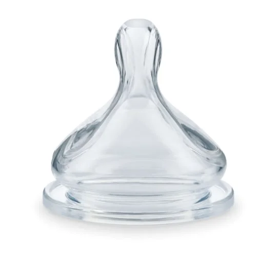 Tétine plate silicone base large 0-6 mois Transition+