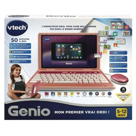 Ordinateur portable mon premier vrai ordi ! rose Genio