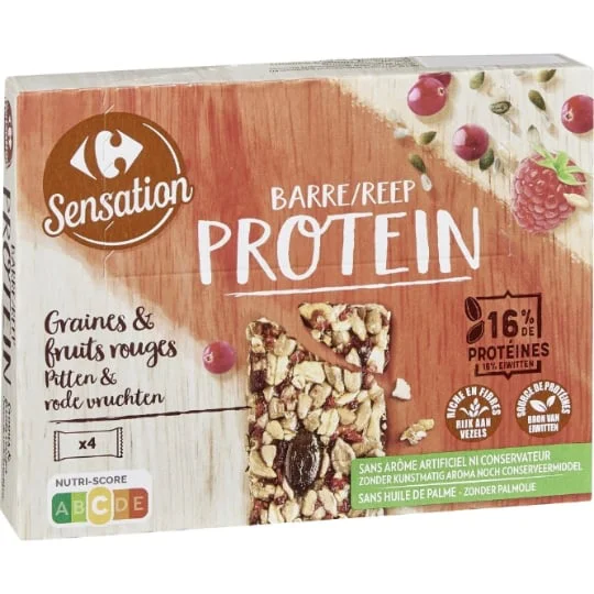 Barre Protein graines & fruits rouges