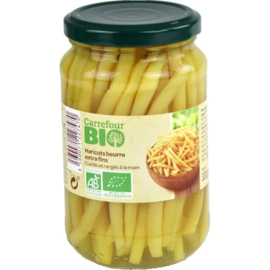 Haricots beurre bio extra fins