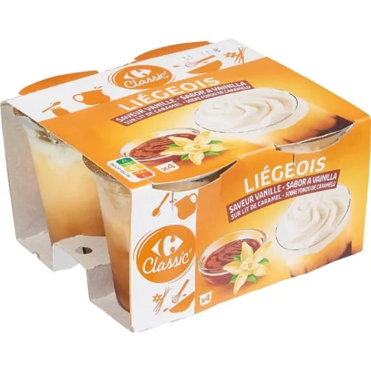 Liégeois vanille caramel
