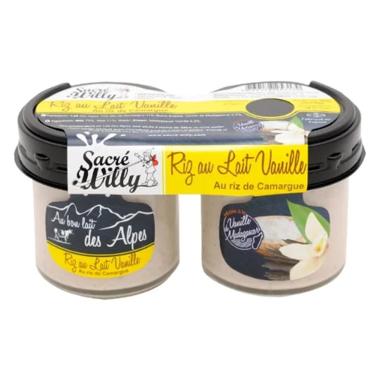 Desserts riz au lait vanille