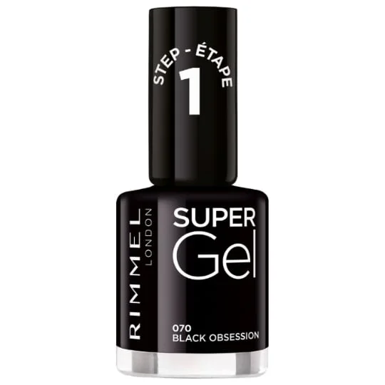 Vernis à ongles super gel intense black