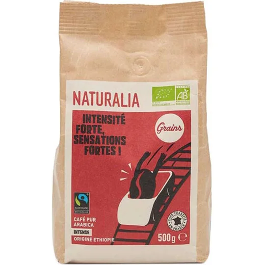 Café Grains Pur Arabica Origine Ethiopie