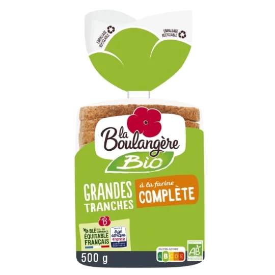 Pain de mie Complet Bio