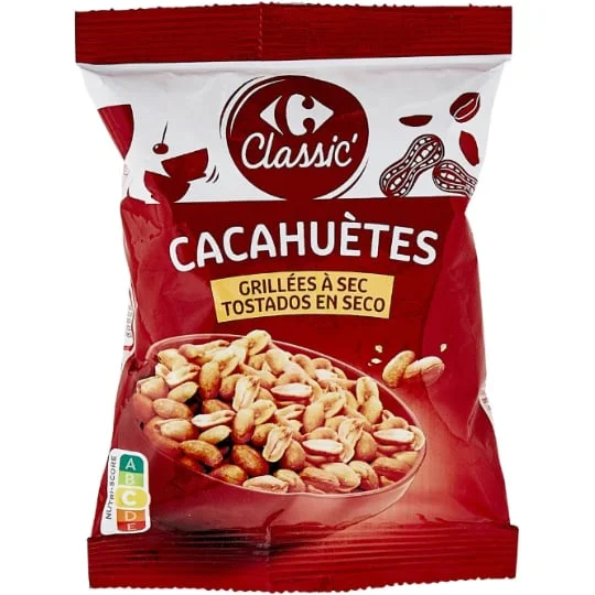 Cacahuètes aromatisées grillées à sec