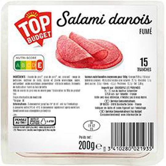 Salami danois fumé