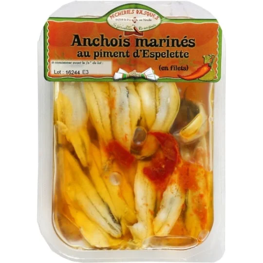 Filets d'anchois au piment d'Espelette