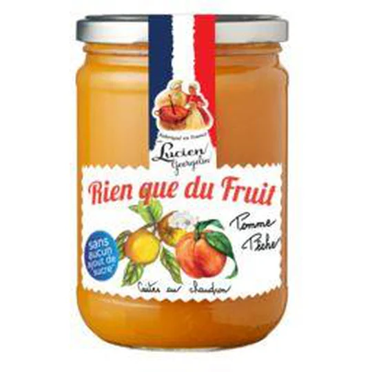 Purée de Pêche cuite au chaudron sans sucres ajoutés