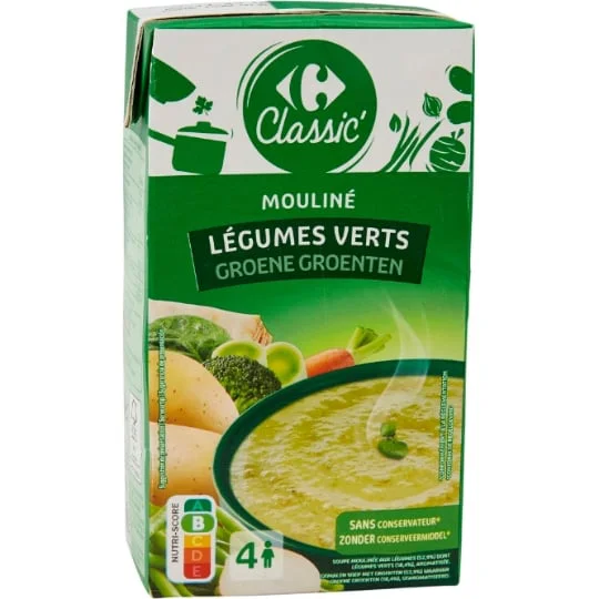 Soupe mouliné légumes verts