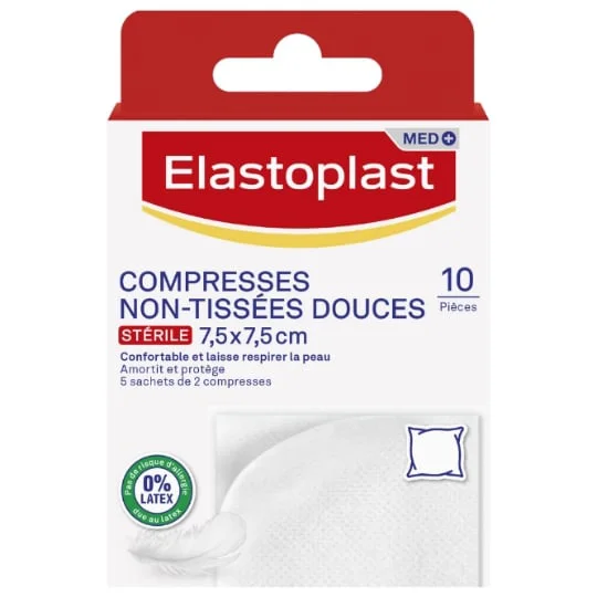 Compresses Stérile Non-Tissées Douces Confortable Absorbant Et Laisse Respirer La Peau Med+