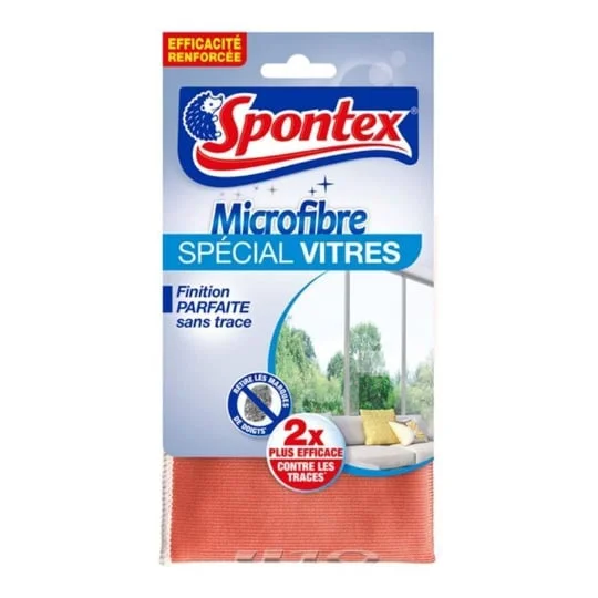 Lavette Microfibre "spécial Vitres" Orange