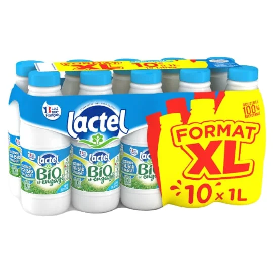 Lait Bio et engagé Demi-Ecrémé UHT