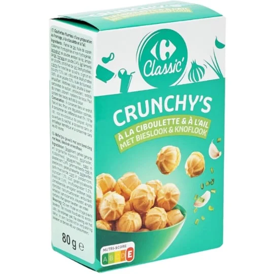 Biscuits apéritif ciboulette ail