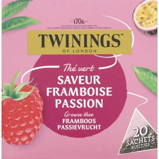 Thé vert framboise passion x20