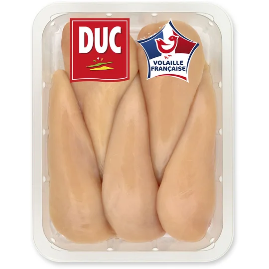 Filets de poulet jaune