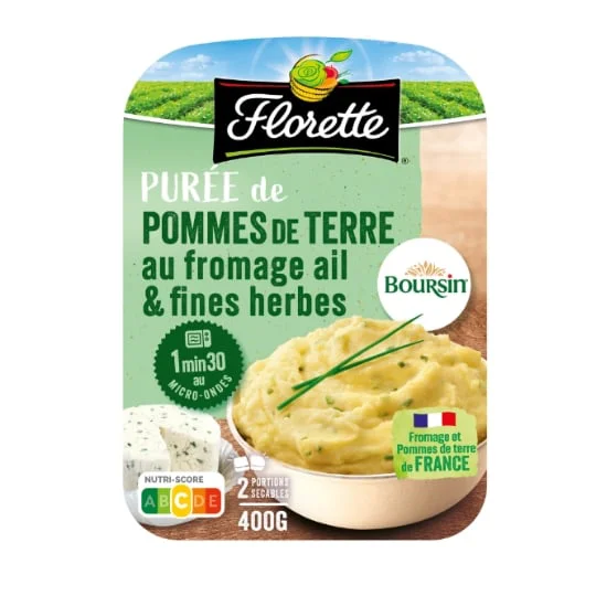 Plat cuisiné purée au boursin