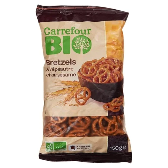 Biscuits apéritifs bio épeautre & sésame