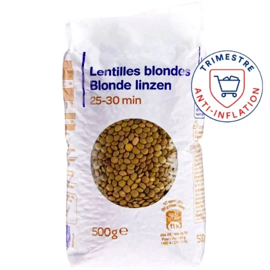 Lentilles blondes