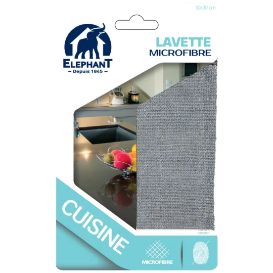 Lavette microfibre cuisine 30x30cm