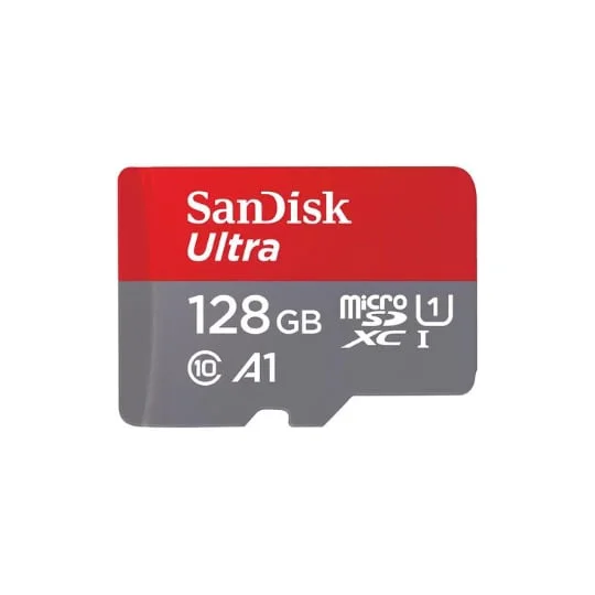 Carte mémoire MicroSDXC UHS-I + Adaptateur SD - 128 Go - SDSQUAB128GG
