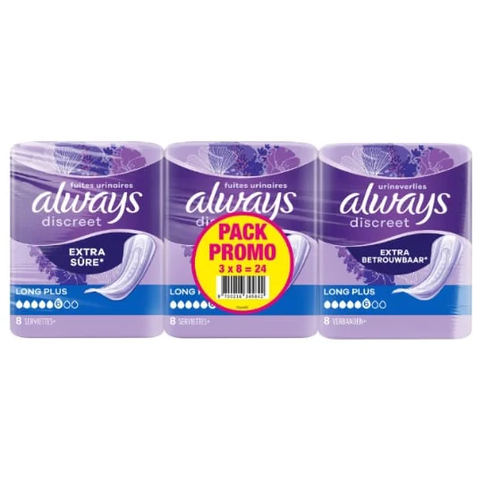 Serviettes Fuites Urinaires Long plus