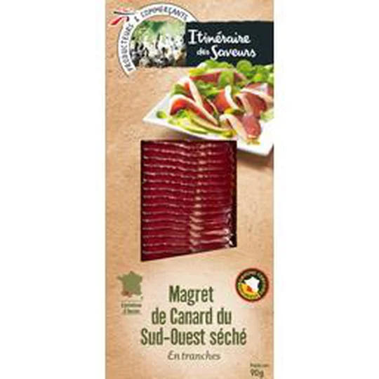 Magret de canard du Sud-Ouest séché en tranches
