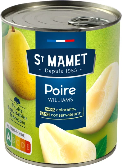 Fruits au sirop Poires Williams